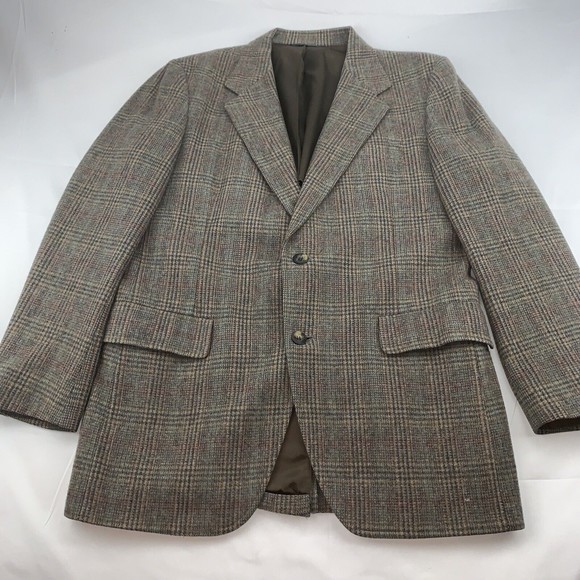 Kuppenheimer Size 42R Men’s Vintage Plaid Wool Button Sport Coat Blazer Jacket - Picture 1 of 9